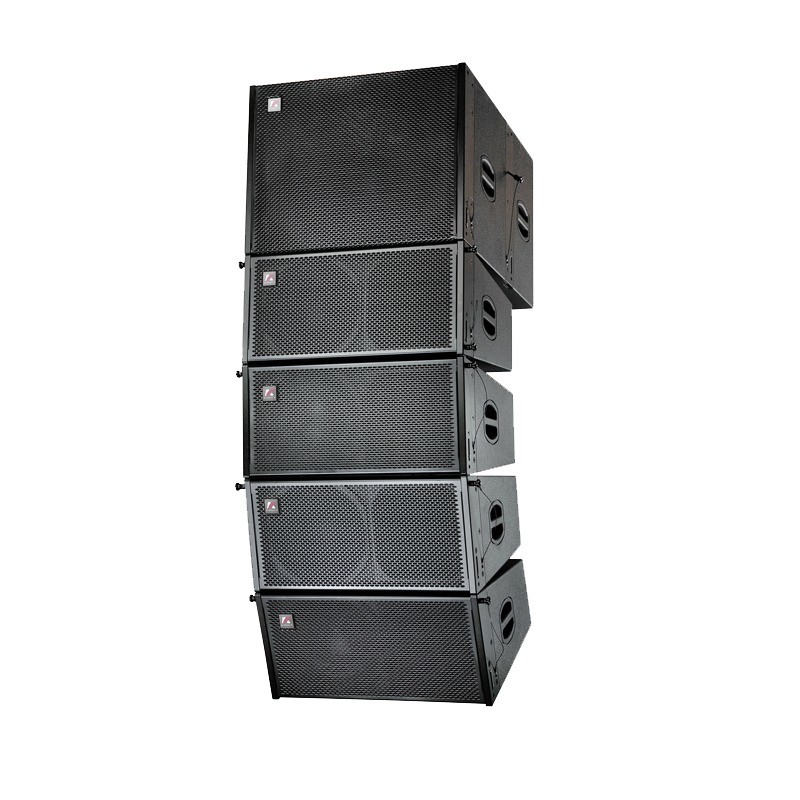 Peso ligero Audio profesional de rango completo Sistema de matriz de líneas de dicotomía media y pequeña
