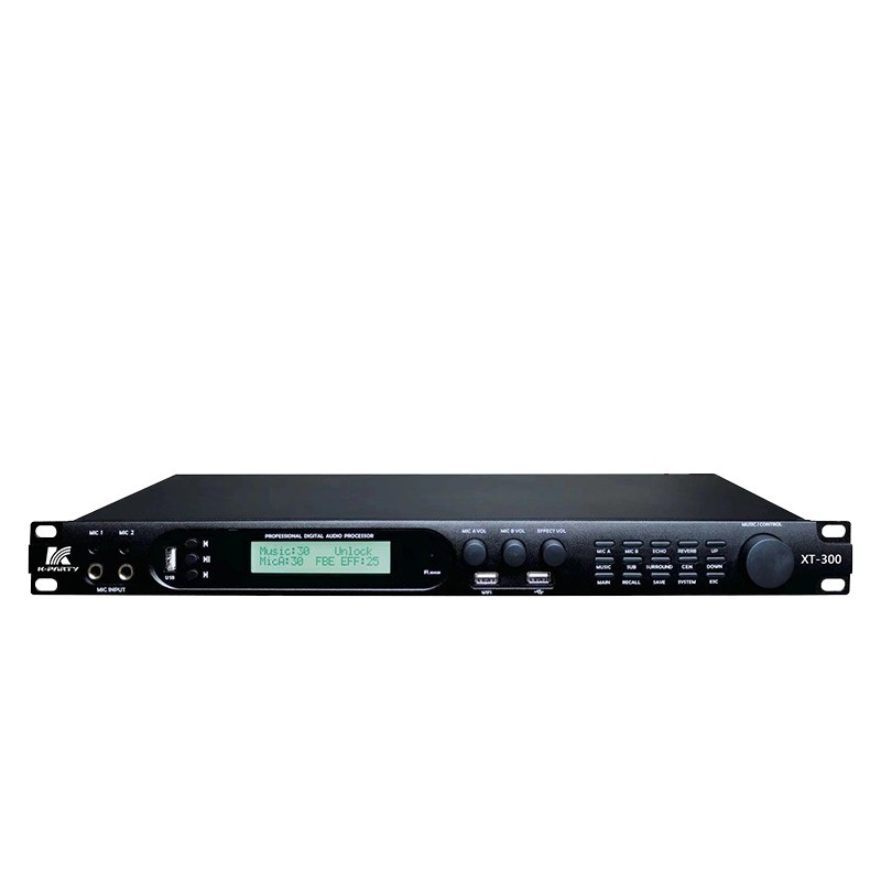 Procesador de Karaoke de alto rendimiento de pre-escenario Control remoto infrarrojo XT-300